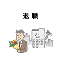 退職